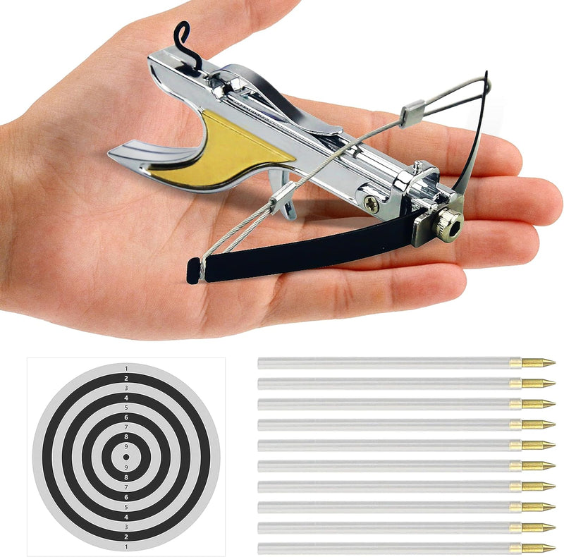 Load image into Gallery viewer, Mini Archery Crossbow DIY Assembly Kit keychain Set Right Hand Mini Crossbow Hunting Crossbow Metal Material Catapult for Hunting Shooting Practice Archery Entertainment Fun
