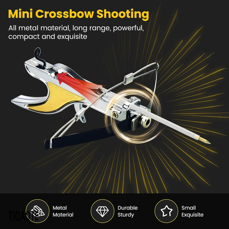 Load image into Gallery viewer, Mini Archery Crossbow DIY Assembly Kit keychain Set Right Hand Mini Crossbow Hunting Crossbow Metal Material Catapult for Hunting Shooting Practice Archery Entertainment Fun
