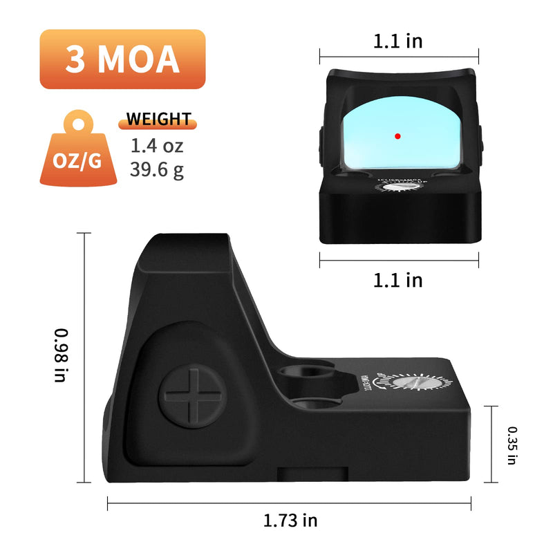 Load image into Gallery viewer, MA3TY Micro Red Dot Reflex Sight,MTRS-02
