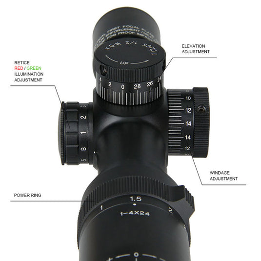 1-4x24 IRF Rifle Scope,MA1-0197